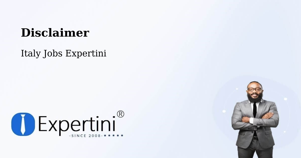 Disclaimer – Leno - Italy Jobs Expertini